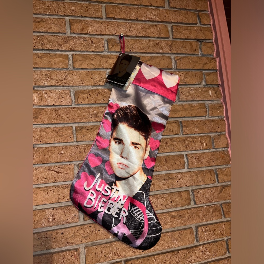 NWT Justin Bieber Christmas Stocking